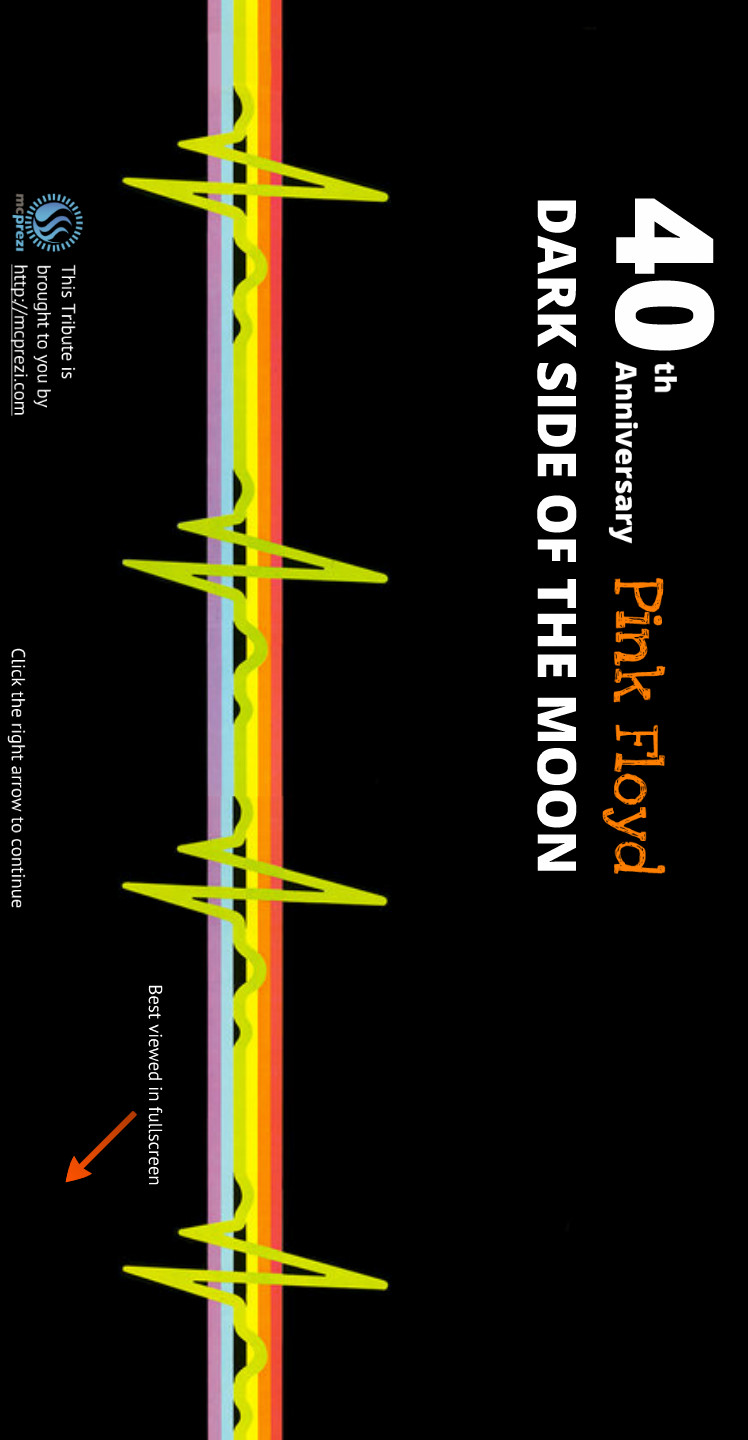 40 years of Dark Side of the Moon by Pink Floyd - mcprezi joins in the celebrations with a Prezi tribute
