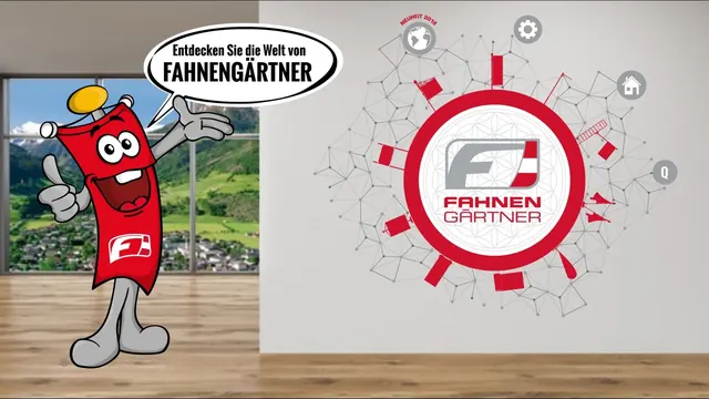 Sales and product presentation: Fahnen-Gärtner