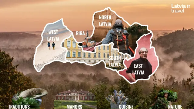 Prezi example: sales presentation for Latvia Travel
