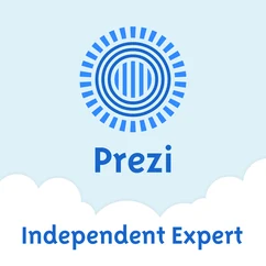 Prezi Independent Expert logo, awarded in 2013