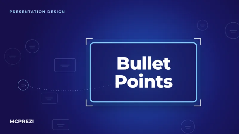 Cover image: Bullets kill, so do bullet points: presentations without bullet lists